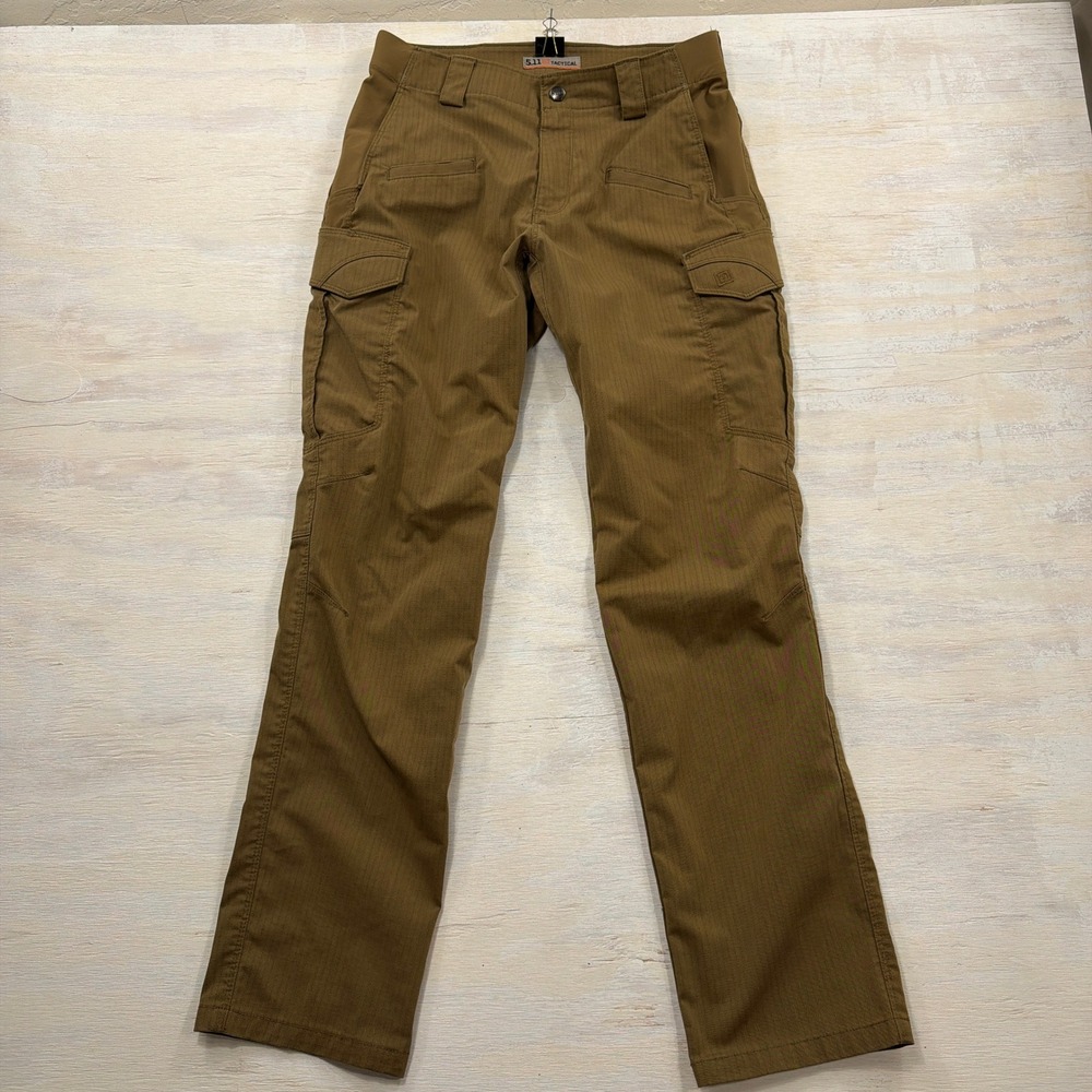 5.11 Tactical Pant Icon 30x32 Cargo Multi-Pocket Flex-Tac Khaki Brown Mens